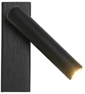 TUOYDJA Liseuse Murale,Applique Liseuse Applique murale LED dorée et noire, rotative à 330°, réglable, for chambre à coucher, chevet, lecture, éclairage mural intérieur(Cold white,Black)