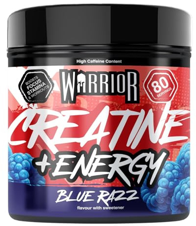 Warrior Creatine Plus Energy 360g Pre Workout Drink Mix with Caffeine