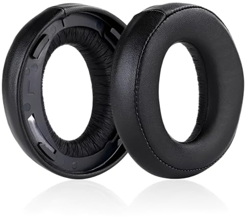 XPEX 2pcs Ersatz Ohrpolster,Pulse 3d Headset Ps5,Für Sony 3D Wireless Kopfhörer Ps5 Mesh Gewebe Kopfhörer Ohrpolster Ersatzpolster,Schwarz