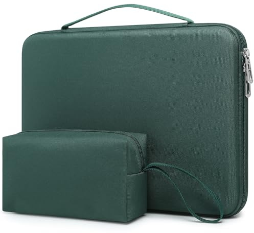 HYZUO 17-17.3 Inch Hard Shell Laptop Case Sleeve, Midnight Green | for 17 17.3 HP/Dell/ASUS/Acer/Lenovo/LG/Toshiba/MSI Gaming Laptop/Razer Blade 17/18, Notebook Protective Cover Men Women