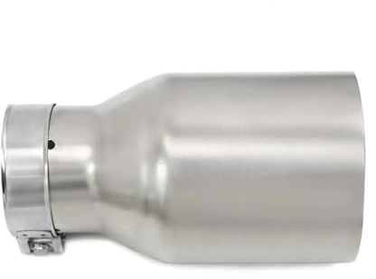 Autoauspuffendrohr 1 Stück Universal-Endrohr aus Edelstahl 304, Auto-Schalldämpfer, einzelne gerade Auspuffblenden, Tuning Endschalldämpfer(ID63MM OD101)