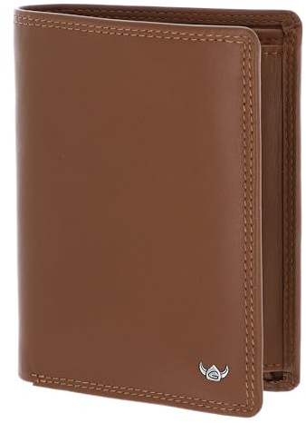 Golden Head Leder Geldbörse Polo RFID Protect Kombischeintasche 1286 Cognac braun