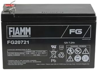 Batteria al Piombo 12V 7.2A Ricaricabile Senza Manutenzione Scarica fino a 20 Ore per Sistemi di Allarme Apparecchiature di Comunicazione Sistemi di Sicurezza by Dimensione Elettronica S.R.L.