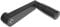 HALDER 24330.0424 Manivelles en zinc moulé sous pression, noir, mat structuré, 80 mm/s = 10 mm