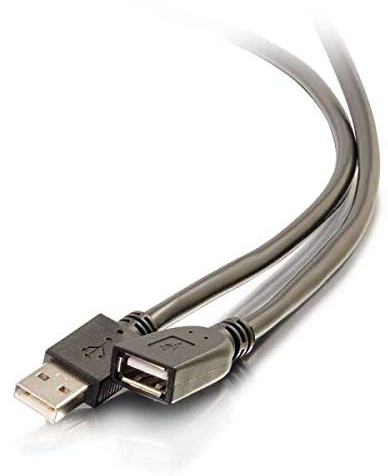 C2G USB Long Extension Cable, USB Cable, USB A to A Cable, White, 75 Feet (22.86 Meters), Cables to Go 39936