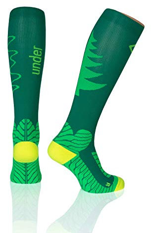 SPORT KOMPRESSIONSSTRUMPF under pressure RUNATTACK Special (Kompression: 18-21mmHg) - Höchste Qualität, Made in Germany! (XSpecial tanne, 39-42)