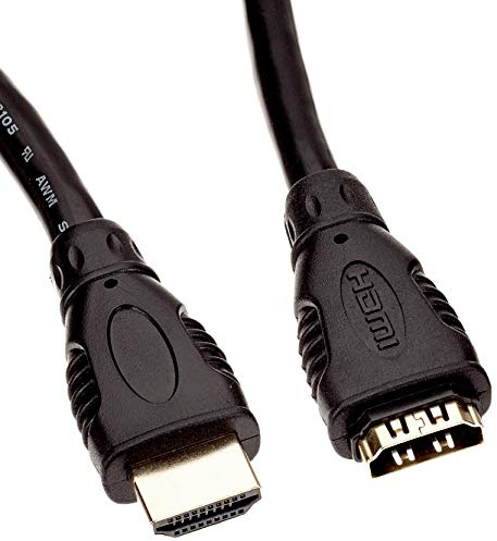 PremiumCord 4K High Speed HDMI Verlängerungskabel 10 m, Video 4K 2160p, Full HD 1080p, Deep Color, 3D, ARC, HDR, Dolby TrueHD, 10,2Gbps, vergoldete Anschlüsse, schwarz