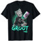 Marvel Guardians Vol. 2 Baby Groot Neon Kassette Grafik T-Shirt