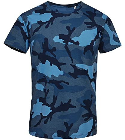 Sols Herren Camo T-Shirt mit Tarnmuster, Kurzarm