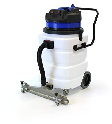 Farag Janitorial Industrial Vacuum Cleaner Wet/Dry - 2 Motors - Front Squeegee - 24 Gallon