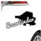 Kiwistar - Autoaufkleber - Saarländer Saarland Herkunft - Schwarz - 24x12cm - Heckscheibe Auto Aufkleber wetterfest für Kfz LKW Mofa Truck - Sticker außen selbstklebend Tuning Zubehör für Fenster