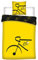 BrandMac Tour de France Fahrrad Bettwäsche 200 x 135, 80 x 80 100% Baumwolle, Schadstoffgeprüft Öko Tex Standard 100, Deutsche Standardgröße