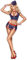 Pinup Aufkleber Sticker Nose Art USA Air Force Salute ca. 18x9 cm