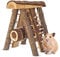 FiNeWaY Natural Wooden Climbing Hamster Mouse Gerbil Playground Wall Rats Pets Toys Play House Tunnel