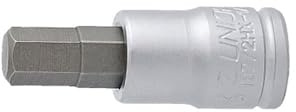 Unior 625741 - Llave de Vaso 1/4 Con Punta de destornillador hexagonal 2,5 mm Serie 187/2HX