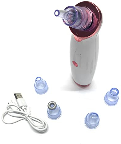 LEOFLA Aspirateur acné et points noirs avec 4 têtes pour nettoyage et soins du visage