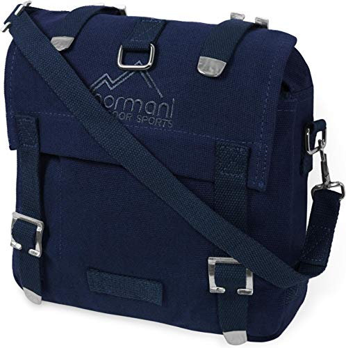 BW Kampftasche klein Umhängetasche Canvas Bag in vielen Farben Farbe Navy