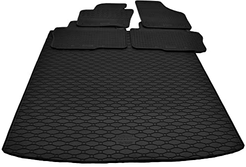Mattenprofis Gummimatten + Gummi Kofferraumwanne Set passend für VW Sharan II 7N ab Bj2010 RKK