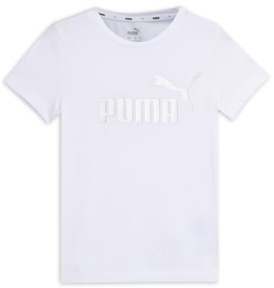 Puma Mädchen Essentials+ Logo T-Shirt 140White