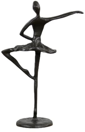 Ballett-Tanzkunst, Schönheits-Miniatur-Figur, Gusseisen, Mädchen, Tänzerin, Skulptur, Büro, Zuhause, Arbeitszimmer, Schreibtisch, Spaß, Tanzstudio, Dekoration (Ballett B)