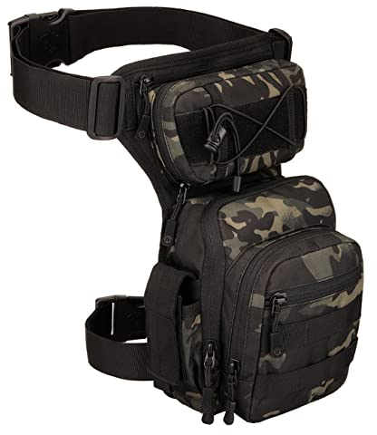 Kampf Beintasche Taktischer Militär Drop Hüfttasche Wasserdicht Gürteltasche Beinbeutel für Outdoors-Nacht Camoflauge