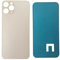 DHLK® Backcover Glas Rückseite Gehäuse kompatibel mit iPhone 11 Pro - Back Glass Big Hole (Weiß)