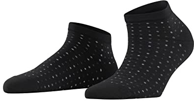 FALKE Damen Sneakersocken Multispot W Sn Baumwolle kurz gemustert 1 Paar, Schwarz Black 3000, 39-42