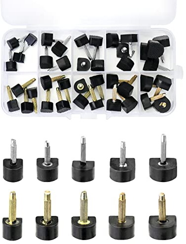 QWORK® 20 Paare Ersatz High-Heel-Tipps, U-Form, 8, 9, 10, 11, 12 mm