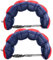 Lot de 2 Ceintures de Natation gonflées, Sangle de Natation réglable, Ceinture de Natation Gonflable, Ceinture d'entraînement pour Enfants et Adultes, entraînement de Natation, Rouge