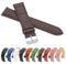 MARCHEL Croco LM-65 Uhrenarmband aus Leder mit Krokoprägung in Braun 16 mm Extra Lang (16 mm XL, Braun)