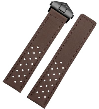 London Craftwork 20 mm Wildlederarmband, kompatibel mit Tag Heuer Monaco Carrera Formel 1 Armbanduhr