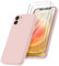 Little Boutik Coque Rose pour iPhone 12 (6,1) et 2 Verres Trempé Film Protection Ecran