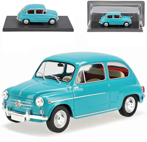 Ixo FIAT 600D Blau 1955-1969 mit Sockel 1/24 Modellcarsonline Modell Auto Modellcarsonline Modell Auto