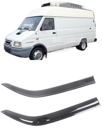 Fenstervisier Kompatibel for IVECO Daily 1990-2010 Wetterschutztürvisier Wind-, Sonnen- und Regenschutz Seitenfenster-Windabweiser Autoteile(for Daily 1990-2000)