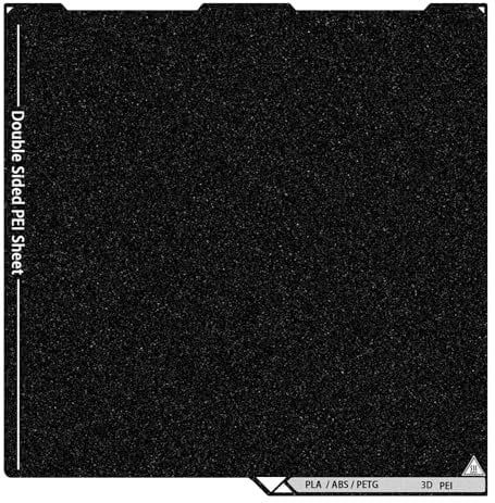 UniTak3D Kobra 3 PEI Build Plate 256x268mm Bauplatte Black Double Sided Smooth/Textured PEI-Platte Sided Druckbett Compatible with ANYCUBIC Kobra 3 und Kobra 3 Combo 3D-Druckern