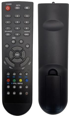 IOOIQQ Télécommande pour TV LCD Grandin 42PCH211 E19CE366EB LC3209WH LCH2411TH LCH3211TH LD12C14 LD19C14 LD19CGH1060ES LD22C12 LD28C25 LD40CH10