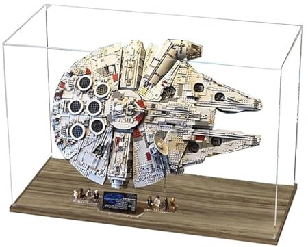 Acryl-Displaybox für Lego 75192 Millennium Falcon Modell, transparent, staubdicht, kompatibel mit Lego 75192 Modell (Modell nicht im Lieferumfang enthalten)