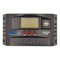 Yoving Regolatore di carica solare da 100 A, impermeabile per impianti solari da 12 V/24 V, ingresso PV, display LCD (pannello solare, batteria, camper, Nero Grigio