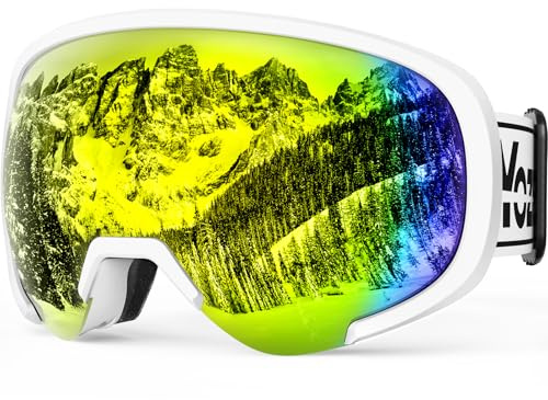 YOZISS OTG Skibrille für Herren Damen,Snowboardbrille für Brillenträger Anti-Beschlag & 100% UV-Schutz,OTG Skibrille Schneebrille für Skifahren & Wintersport