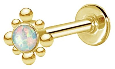 viva-adorno 1,2mm Labret Lippen Piercing Madonna Tragus Helix Ohr Piercing Stecker Z557