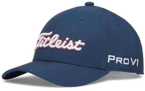 Titleist Junior Tour Performance Golfmütze, Monterey/White/Flame, verstellbar