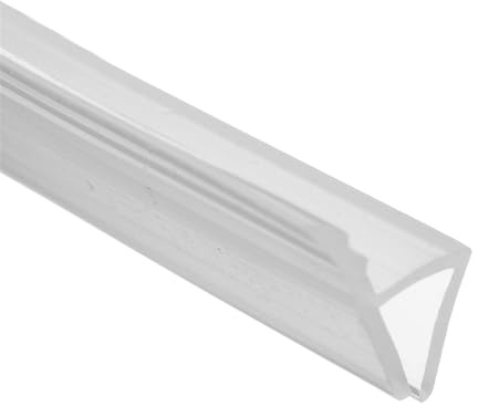 Clear H-Shape Shower Screen Door Seal 2m Length