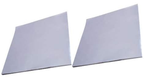 OHPHCALL Papier Aluminium Multifonction 50 Feuilles Argentées Antiadhésives pour Cuisson Four et Grillades, Feuille D'aluminium Sûre et Résistante pour Snacks et Bacon