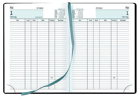 GÜSS Reservierungsbuch Terminbuch A4 Mo. -Do. = 1 Seite/Fr. -So. 2 Seiten 544S.