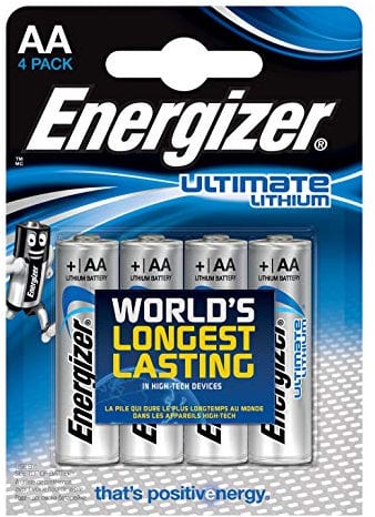 Energizer 1.5V AA Lithium-Batterie - Blisterpackung enthält 4 Stück