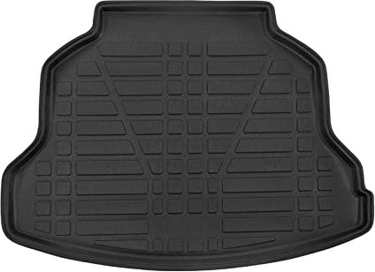 SCOUTT | Bandeja para maletero compatible con CR-V 4, 2012-2016, con borde alto, estera protectora para el maletero, estriada, enrollable