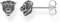 Thomas Sabo Unisex Ohrringe Ohrstecker Black Cat 925 Sterling Silber H2110-845-11