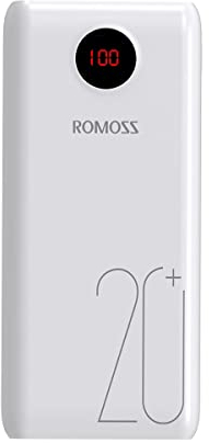 Romoss SW20 PS+ YKMS02119 - Batería externa (iones de litio, 20000 mAh)