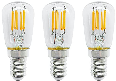 4VWIN E14 LED Filament Light Bulb for Fridge, Cooker Hood, Freezer and Microwave - Small Edison Screw (SES) Base
