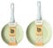 Salter COMBO-7528 Earth Frying Pan Set – Healthy Ceramic Non-Stick Coating, PFAS-Free Induction Cookware, Aluminium Cooking Skillets, Easy Clean, PFOA/PTFE-Free, Stay Cool Handle, 20/24cm, Green